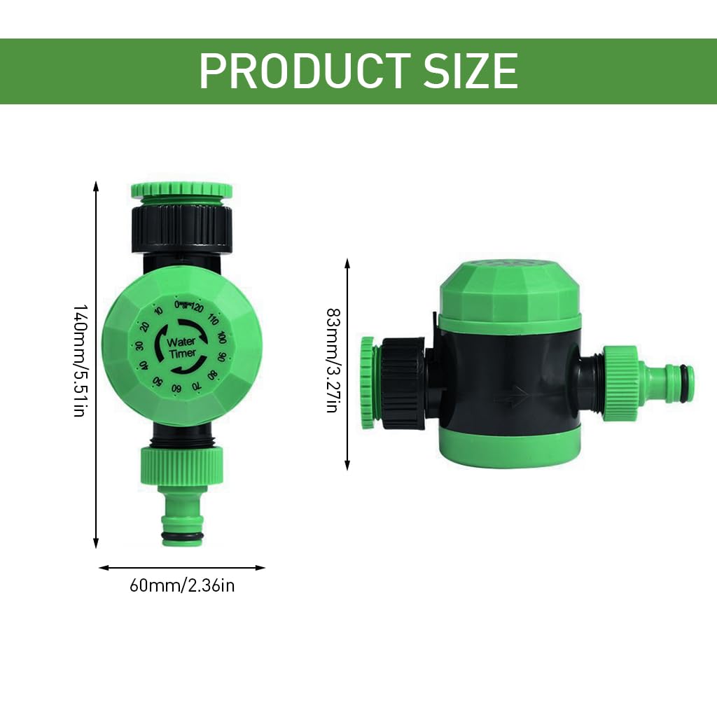 HASTHIP Drip Irrigation Timer for Garden Farm, Manual Irrigation Water Timer for Garden Hose Sprinkler, Mechanical Timer, No Need Battery and Easy to Use HASTHIP Drip Irrigation Timer for Garden Farm, Manual Irrigation Water Timer for Garden Hose Sprinkler, Mechanical Timer, No Need Battery and Easy to Use